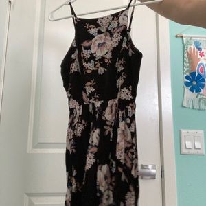Floral halter dress